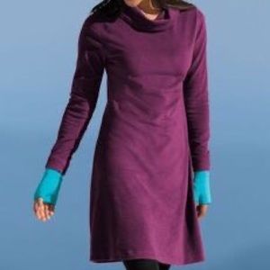 Sahalie Butter Fleece Soft Cowl Neck Dress